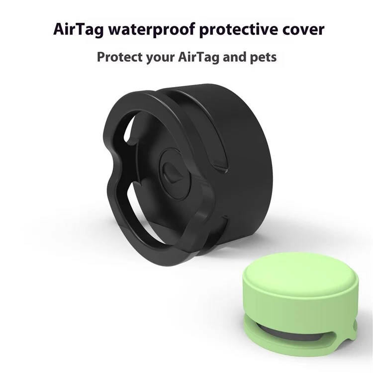 Étui en silicone pour Apple AirTag, couvercle étanche pour enfants, lacets, colliers pour animaux de compagnie - Rose