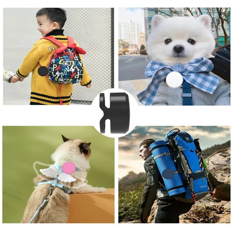 For Apple AirTag Silicone Case Tracker Waterproof Cover for Kids Shoelace Pet Collar - Orange