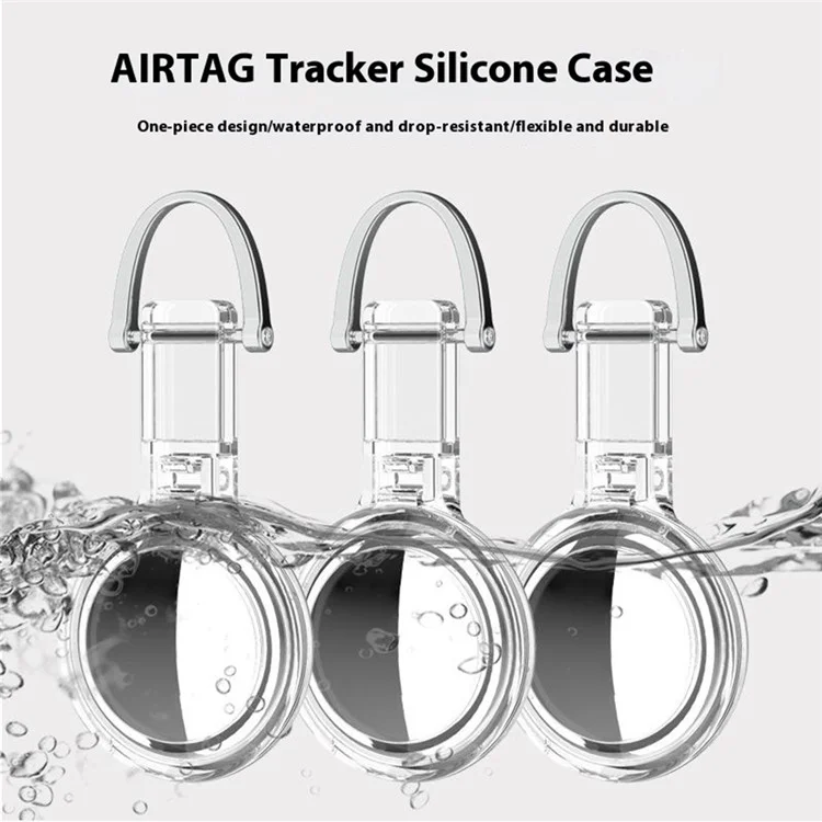 Прозрачный жесткий ПК-чехол для трекера Apple AirTag, защитная крышка