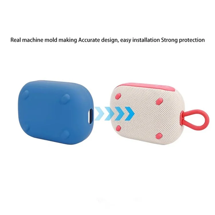 Silicone Case For SoundCore Select 4 Go Bluetooth-compatible Speaker Shockproof Protector Cover - Black