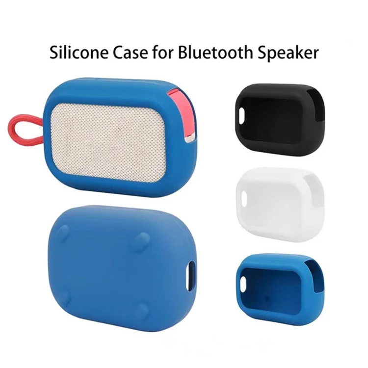 Silicone Case For SoundCore Select 4 Go Bluetooth-compatible Speaker Shockproof Protector Cover - Black