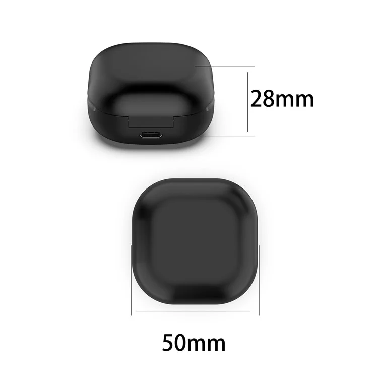 Bluetooth-compatible Earphone Charging Box + Cable for Samsung Galaxy Buds Live - Black