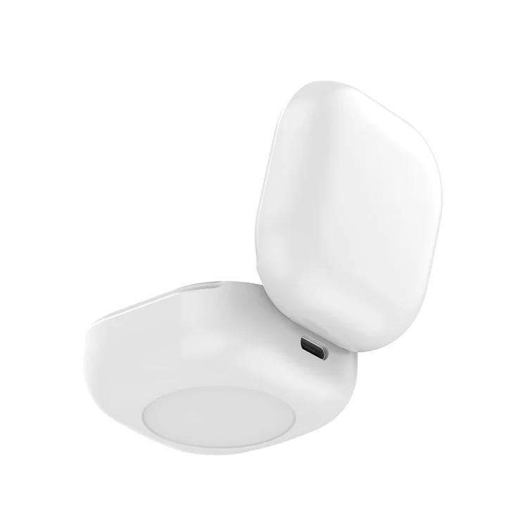 Boîte de Charge d'Écouteurs Bluetooth + Câble pour Samsung Galaxy Buds Live - Blanc