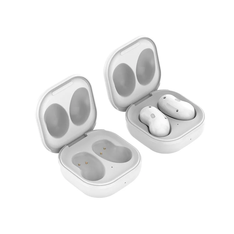 Boîte de Charge d'Écouteurs Bluetooth + Câble pour Samsung Galaxy Buds Live - Blanc