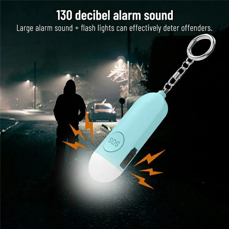 PB100 alarme de 130dB, dispositivo de segurança pessoal, rastreador preciso de carro - Branco