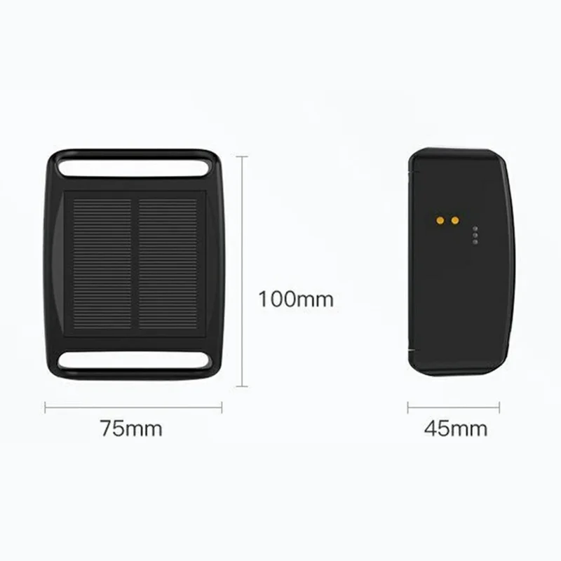 Localizador de rastreamento de colar de animal com alimentação solar por GPS 4G anti-roubo Q19