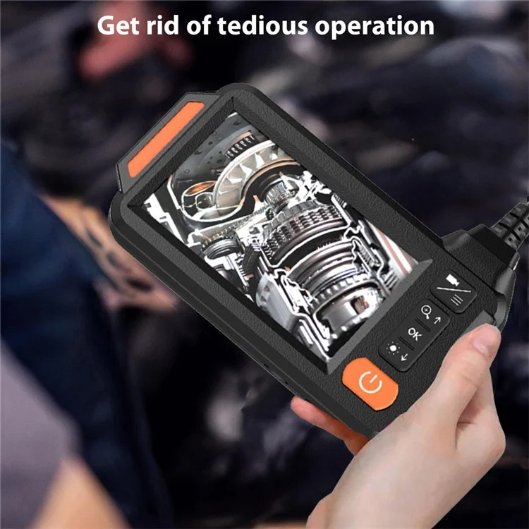 B313 4.3 Inch Inspection Camera 8mm Double Lens Industrial Endoscope with 2m Rigid Cable