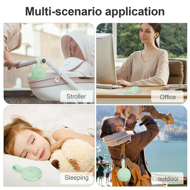 Portable White Noise Machine Bluetooth-compatible Speaker Baby Child Adult Sleep Aid Sound Machine - Green