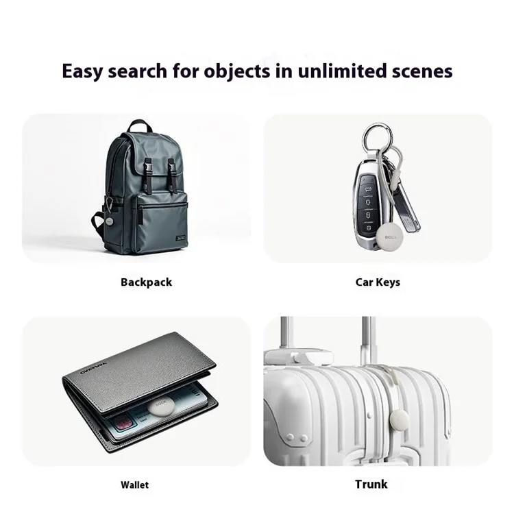 ROCK Tag Wireless Tracking Device Anti-Lost Finder Locator Compatible with Apple Findmy - Black