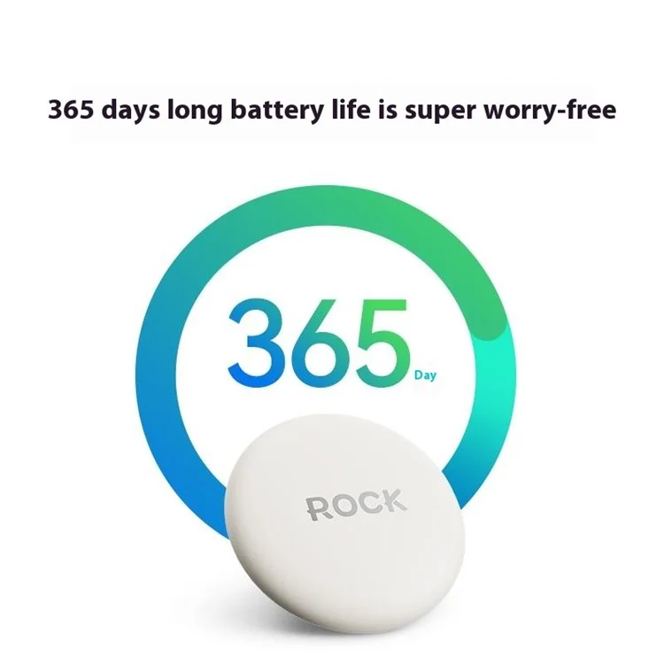 ROCK Tag Wireless Tracking Device Anti-Lost Finder Locator Compatible with Apple FindMy - Beige