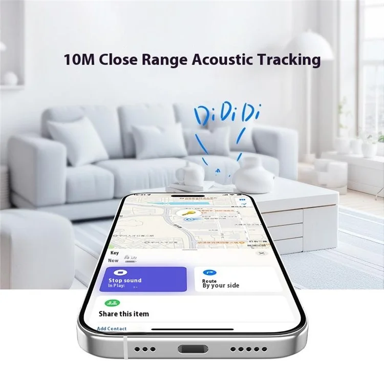 ROCK Tag Wireless Tracking Device Anti-Lost Finder Locator Compatible with Apple FindMy - Beige