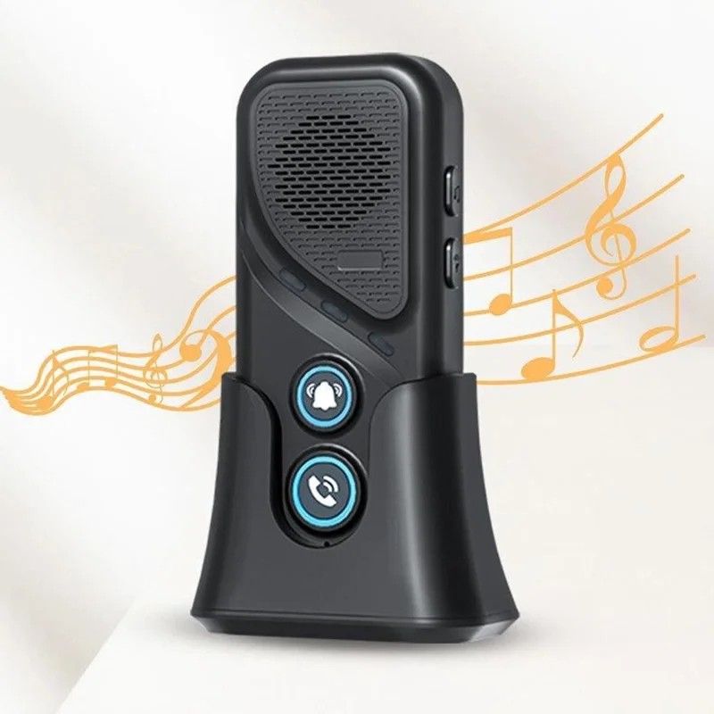 M06-1T1 23 Ringtones 5 Volumes Adjustable Wireless Two Way Intercom Doorbell with 1 Transmitter + 1 Receiver - Black