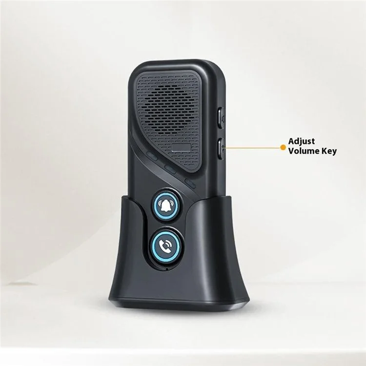 M06-1T1 23 Ringtones 5 Volumes Adjustable Wireless Two Way Intercom Doorbell with 1 Transmitter + 1 Receiver - Black