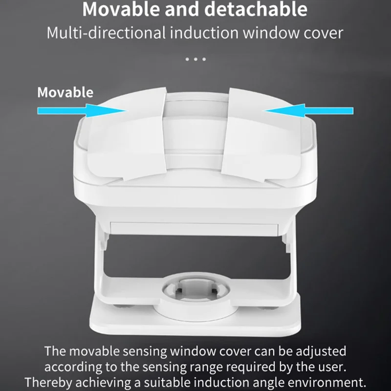 M8 Commercial Wireless Sensor Infrared Motion Detector Welcome Doorbell Chime with 2 Transmitter + 1 Receiver - EU Plug  /  Black