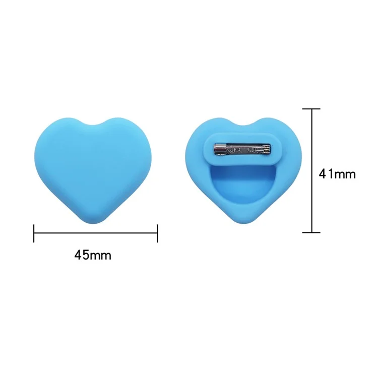 Étui en silicone en forme de cœur pour Apple AirTag, style broche, protecteur de traqueur Bluetooth - Blanc