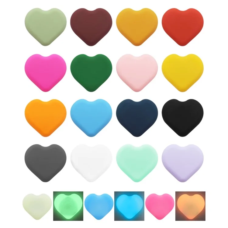 Étui en silicone en forme de cœur pour Apple AirTag, style broche, protecteur de traqueur Bluetooth - Blanc