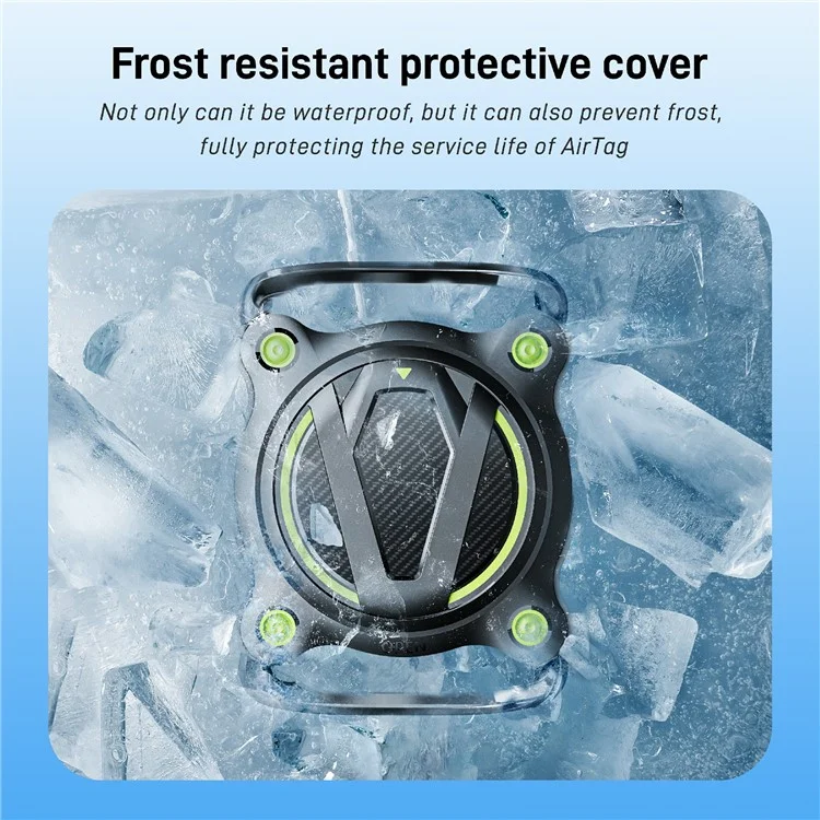 Funda protectora de dos colores para AirTag, collar de mascota pequeña, rastreador Bluetooth a prueba de agua con campana - Negro+Rojo