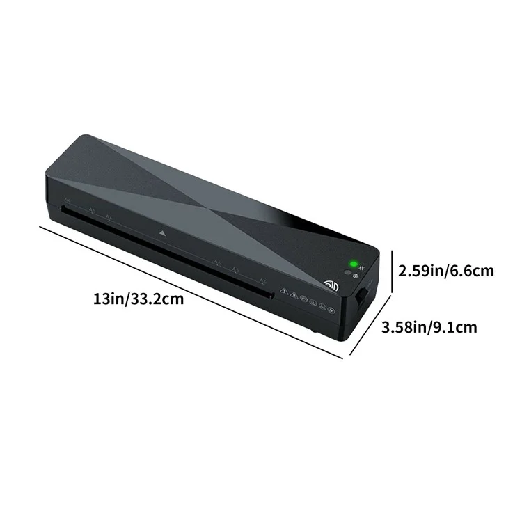 Laminadora FANGNUO FNL001 A4 para oficina y hogar, máquina laminadora pequeña con bolsas laminadoras A4 / A5 / A6 - Enchufe estadounidense