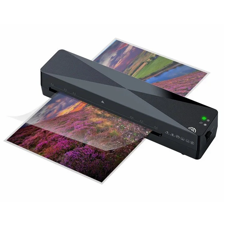 Laminadora FANGNUO FNL001 A4 para oficina y hogar, máquina laminadora pequeña con bolsas laminadoras A4 / A5 / A6 - Enchufe estadounidense