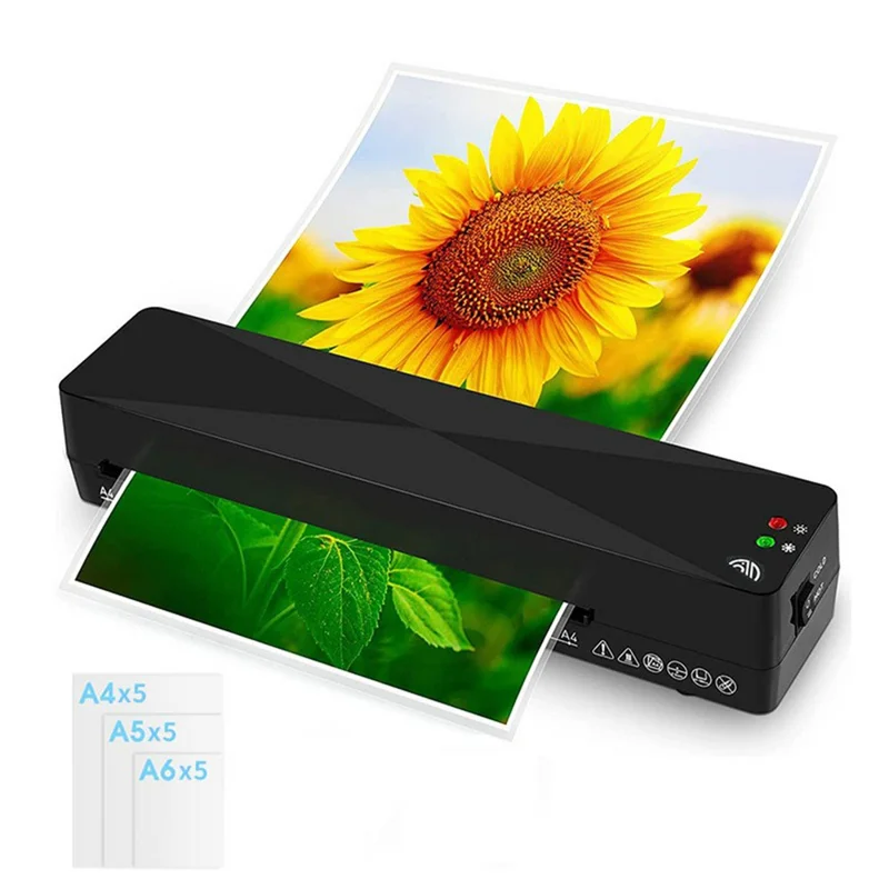 FANGNUO FNL001 A4 Laminator Office Home Photo Document Small Laminating Machine with A4 / A5 / A6 Laminating Pouches - EU Plug