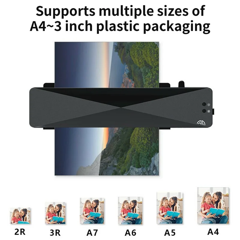 FANGNUO FNL001 A4 Laminator Office Home Photo Document Small Laminating Machine with A4 / A5 / A6 Laminating Pouches - EU Plug