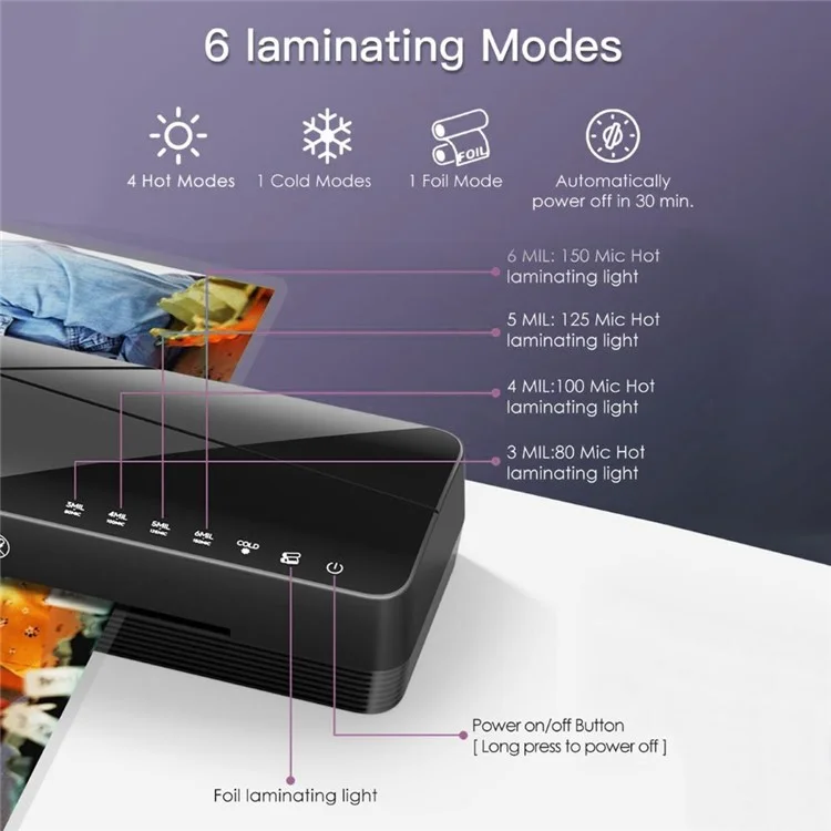 FANGNUO FNL002 Smart A3 Laminator Photo Document Laminating Machine for Home Office - EU Plug