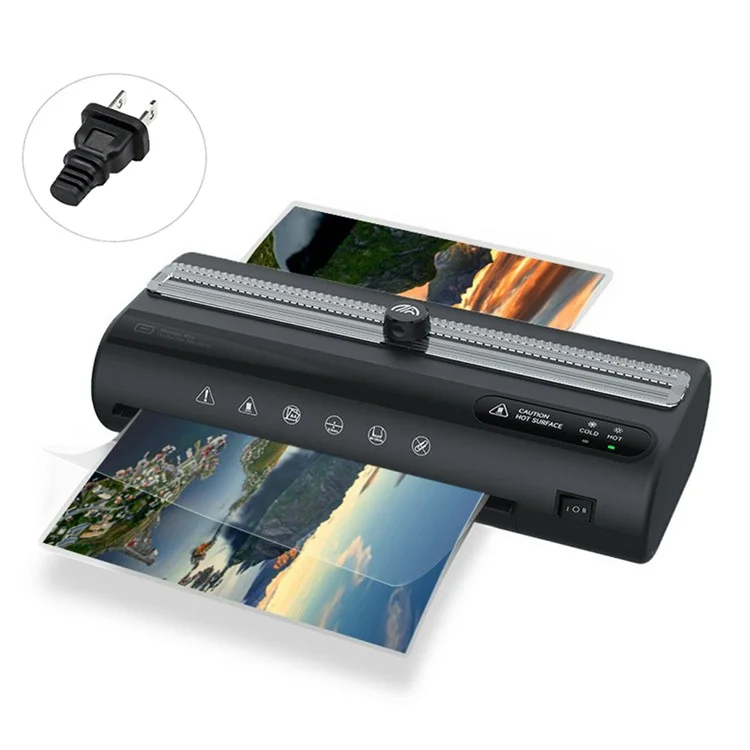 FANGNUO FNL003 A4 Laminator Multi-Function Home Office Hot Press Document Photo Small Laminating Machine - US Plug