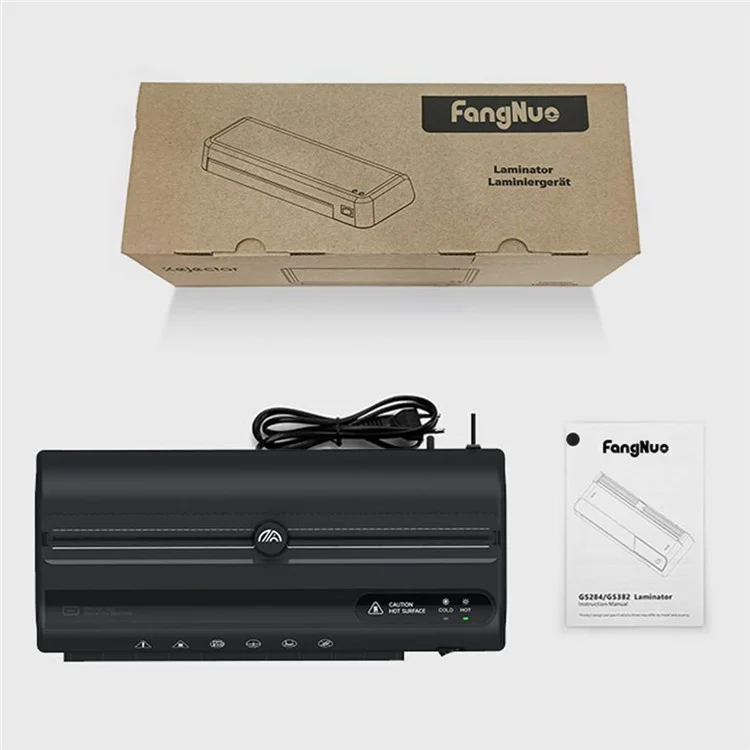 FANGNUO FNL003 A4 Laminator Multi-Function Home Office Hot Press Document Photo Small Laminating Machine - US Plug