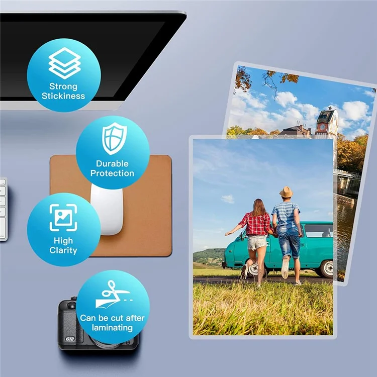 Dispositivo laminador de documentos y fotos FANGNUO FN335 A3 para el hogar y la oficina, máquina laminadora pequeña - Enchufe estadounidense