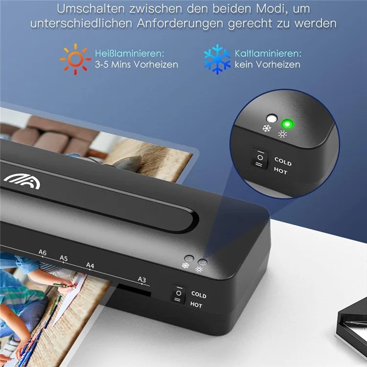 FANGNUO FN335 A3 Document Photo Laminating Device Home Office Small Laminator Machine - UK Plug