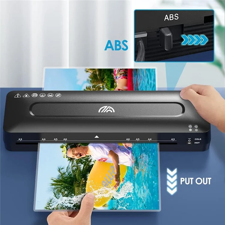 FANGNUO FN335 A3 Document Photo Laminating Device Home Office Small Laminator Machine - UK Plug