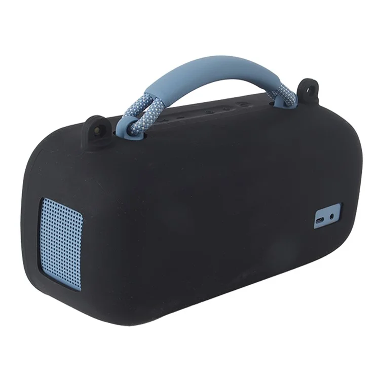 Für Bose Soundlink Max Silikon Hülle Bluetooth Lautsprecher Kratzfester Schutzüberzug - Schwarz