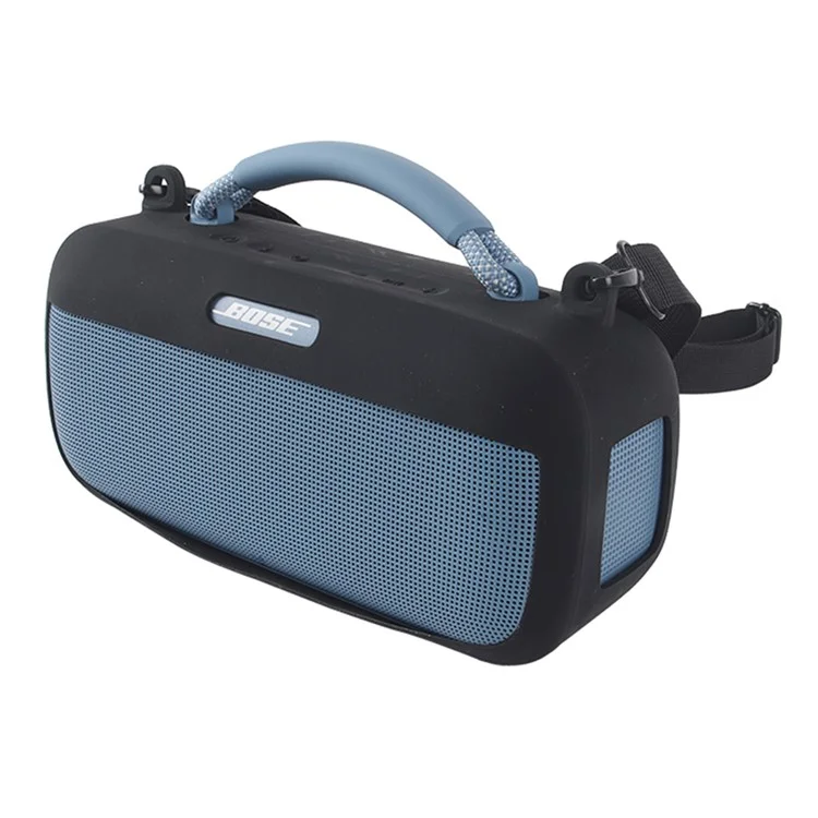 Für Bose Soundlink Max Silikon Hülle Bluetooth Lautsprecher Kratzfester Schutzüberzug - Schwarz