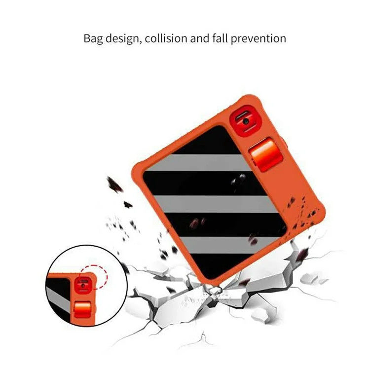 Custodia protettiva in silicone per Rabbit R1 AI Device Pocket Handheld Computer Anti Drop - Nero