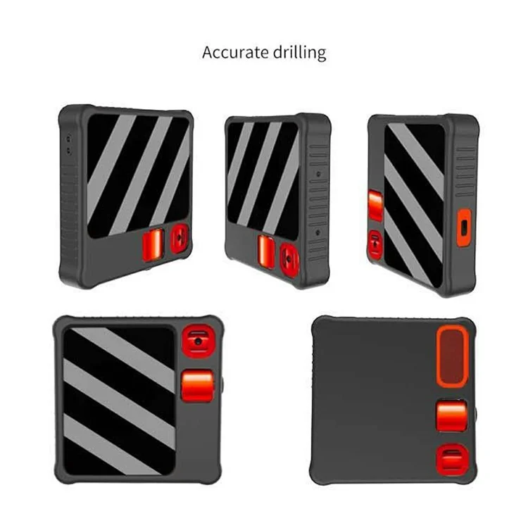 Custodia protettiva in silicone per Rabbit R1 AI Device Pocket Handheld Computer Anti Drop - Nero