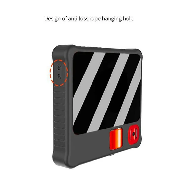 Custodia protettiva in silicone per Rabbit R1 AI Device Pocket Handheld Computer Anti Drop - Nero