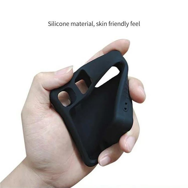 Custodia protettiva in silicone per Rabbit R1 AI Device Pocket Handheld Computer Anti Drop - Nero