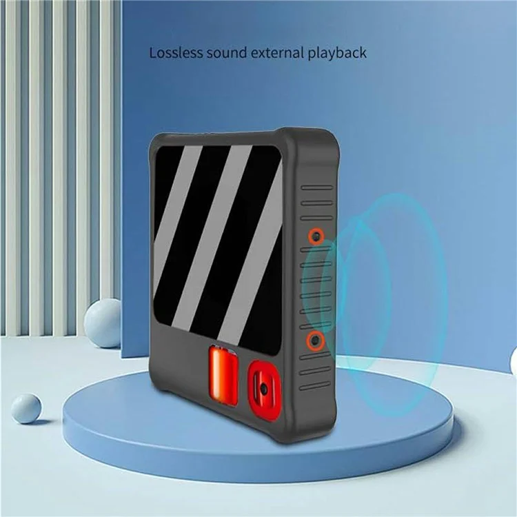 Custodia protettiva in silicone per Rabbit R1 AI Device Pocket Handheld Computer Anti Drop - Nero