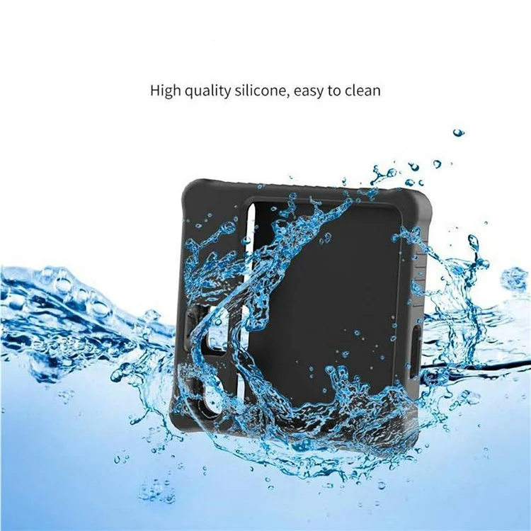 Custodia protettiva in silicone per Rabbit R1 AI Device Pocket Handheld Computer Anti Drop - Nero