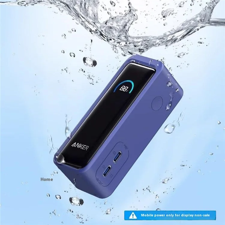 Silicone Case for Anker Prime 9600mAh 65W Power Bank Protective Cover Shock Absorbing  /  Anti Scratch - Red