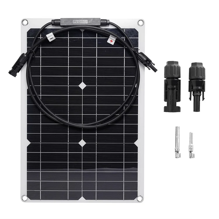 XXM420-280-MC4 Solar Panel 20W Monocrystalline Silicon Bendable Solar Plate for RV / Car / Yacht