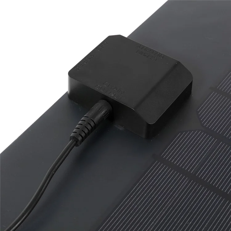 Chargeur solaire GKM470-280B Panneau de charge solaire en silicium monocristallin 25W Sortie USB / DC