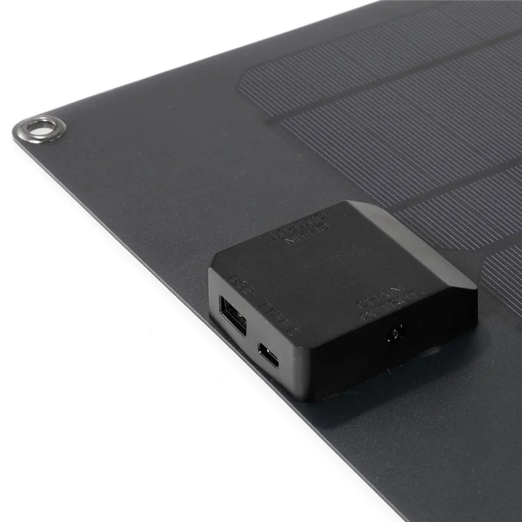 Chargeur solaire GKM470-280B Panneau de charge solaire en silicium monocristallin 25W Sortie USB / DC