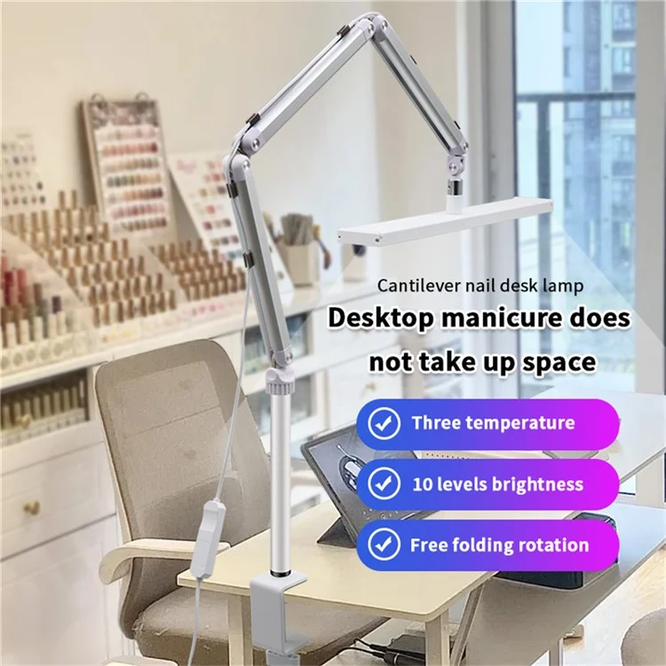 S001 Klemmbare Beauty Salon Tattoo Lampe Faltbare Wimpernverlängerung LED Schreibtischlampe - US-Stecker
