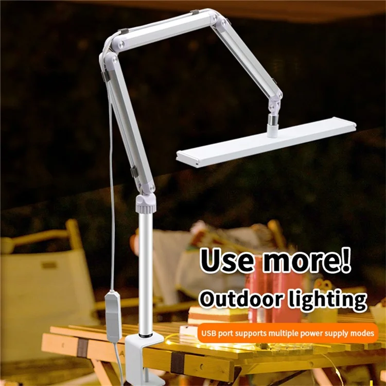 S001 Klemmbare Beauty Salon Tattoo Lampe Faltbare Wimpernverlängerung LED Schreibtischlampe - US-Stecker