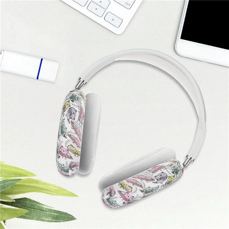 New Silicone Earmuff Protective Cover for AirPods Max Bluetooth-compatible Headset - Owl