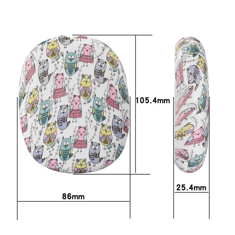 New Silicone Earmuff Protective Cover for AirPods Max Bluetooth-compatible Headset - Owl