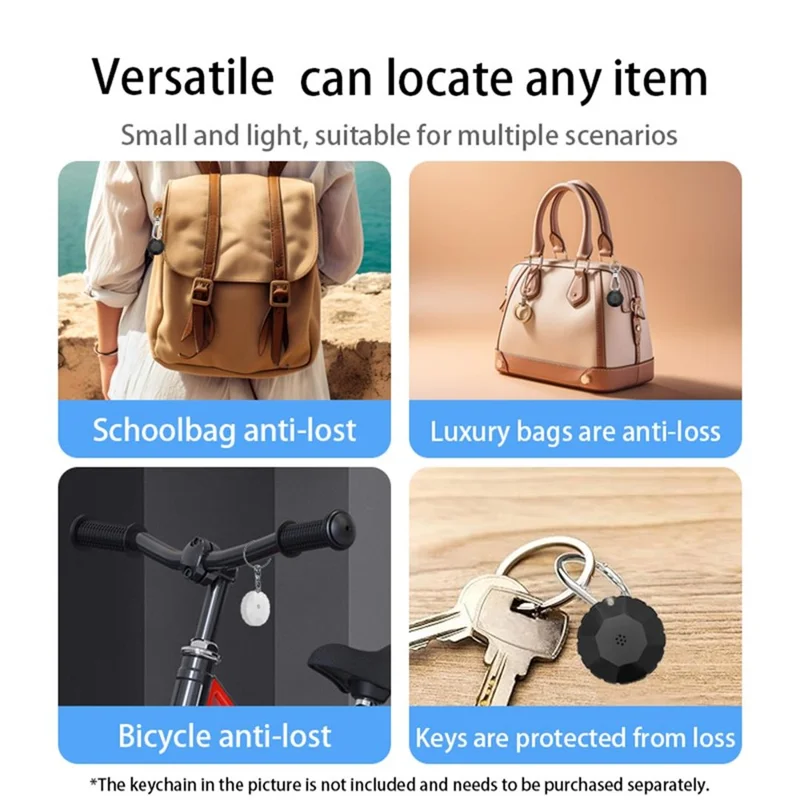 TX11 Smart Tracker for iOS Only, Anti-lost Device Global Key Wallet Item Finder - Pink