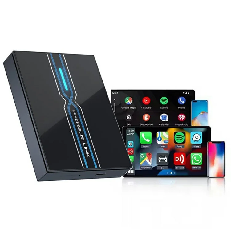 GT7 3 In 1 Wireless Smart Car Adapter Bluetooth-compatible + WiFi CarPlay Android Auto Box 8 + 128GB
