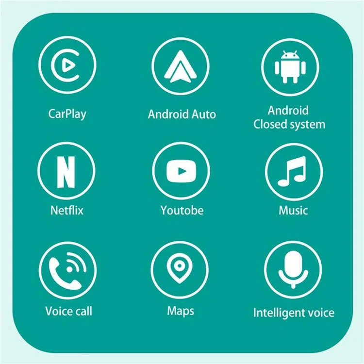 Adaptateur sans fil FB3 Car Play pour systèmes de voiture filaires Bluetooth 5.0 WiFi 5,8G Processeur Quad-Core A53